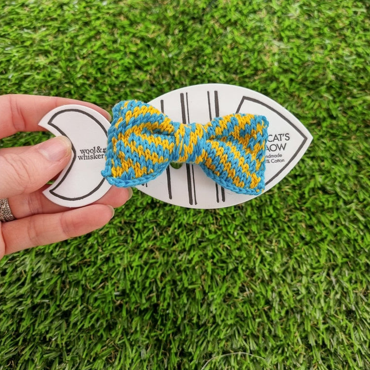 Cat/Tiny Dog Bow Tie: Sunny Day - Wool & Water
