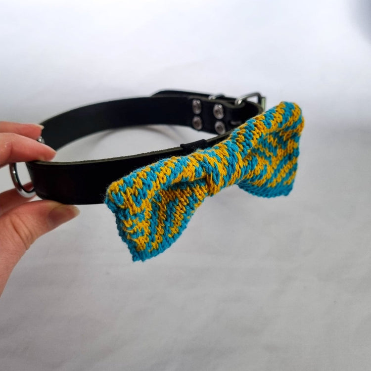 Small - Medium Dog Bow Tie: Sunny Day - Wool & Water