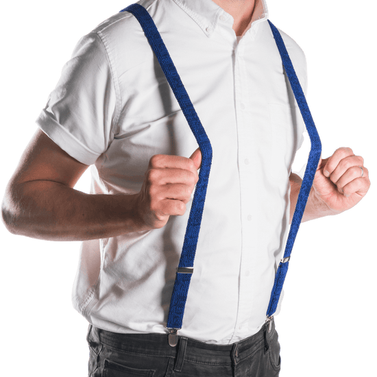 Blue Suspenders / Bretels - Wool & Water