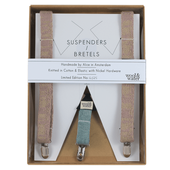 Blue Suspenders / Bretels - Wool & Water