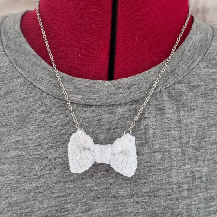 Bright Magic Mini Bow Tie Necklace - Wool & Water