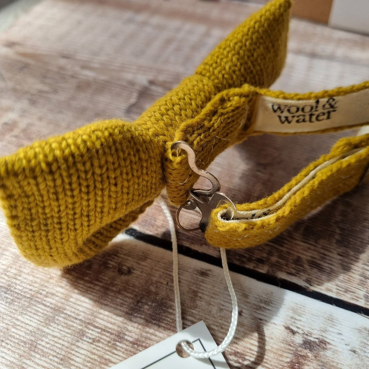 Butterscotch Yellow Bow Tie - Wool & Water