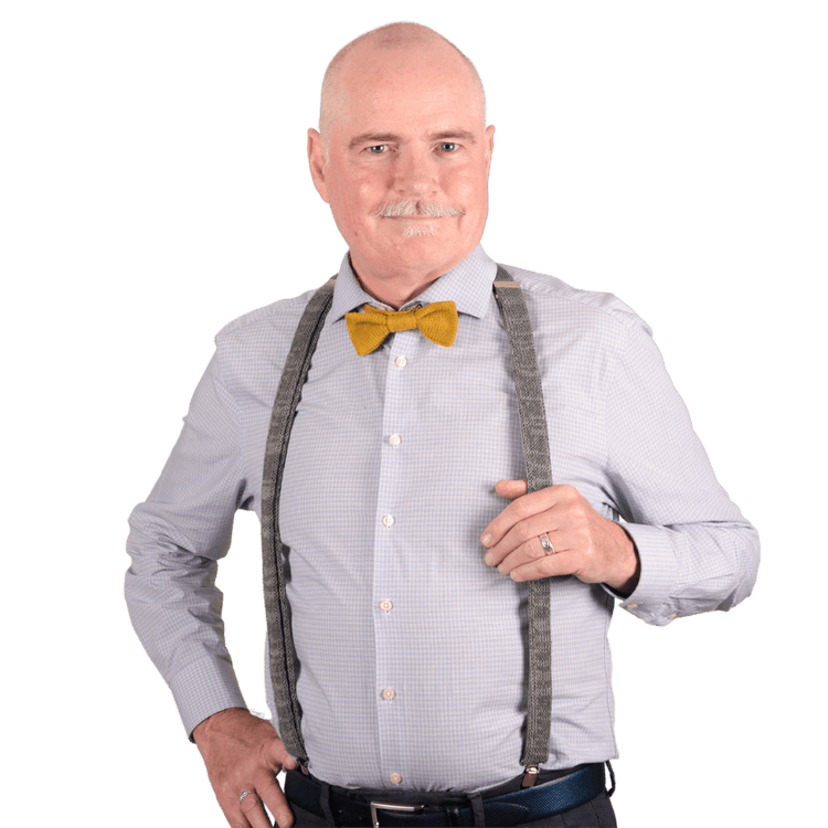 Butterscotch Yellow Bow Tie - Wool & Water
