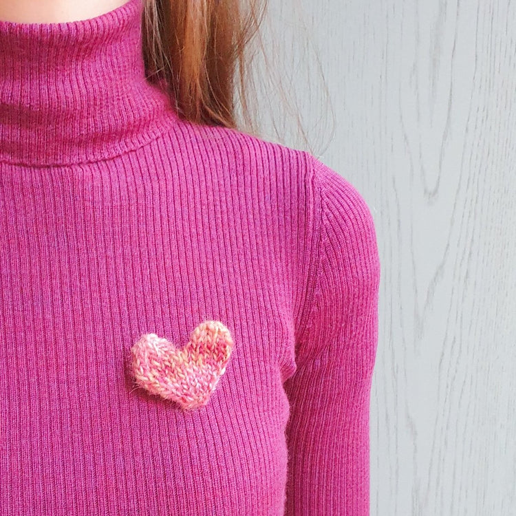 Cat/Dog Love Heart + Pin Set: 3 Sizes Available - Wool & Water
