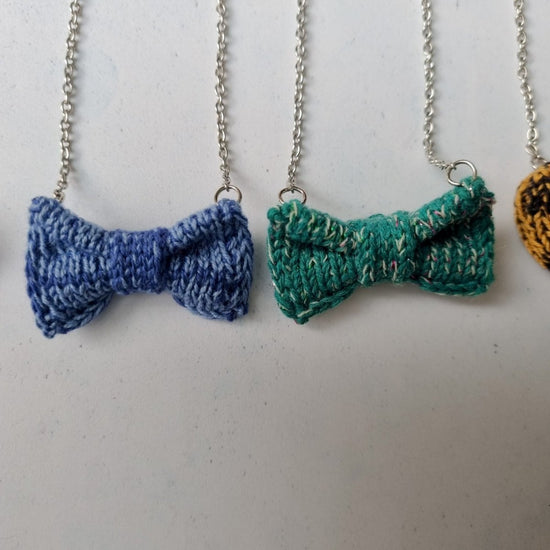 Clearance: Mini Bow Tie Necklaces - Wool & Water