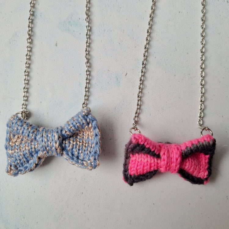 Clearance: Mini Bow Tie Necklaces - Wool & Water