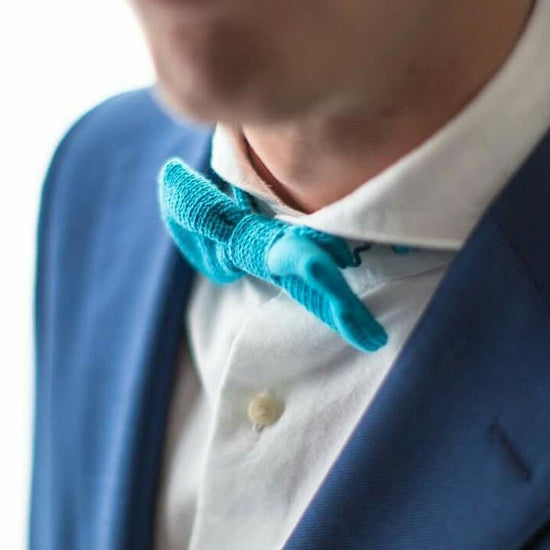 Custom Made Bow Tie - Wool & Water
