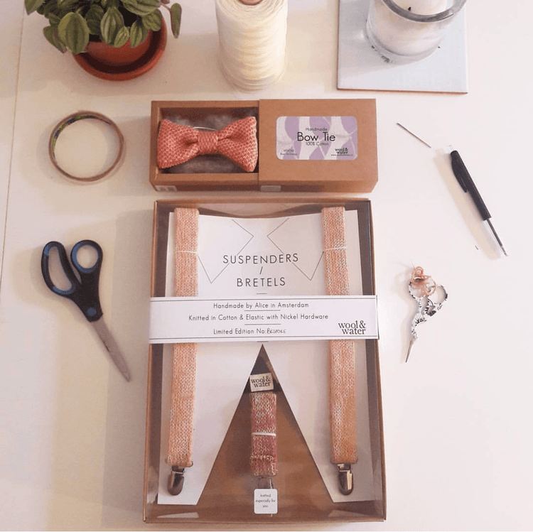 Custom Made Bow Tie - Wool & Water
