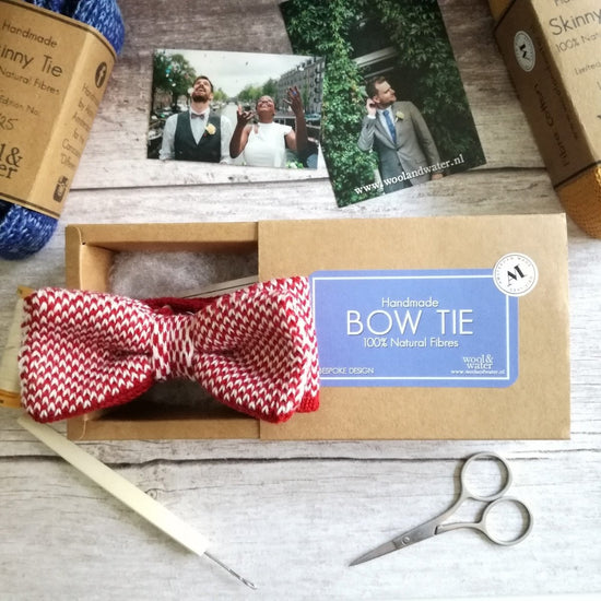 Custom Made Bow Tie - Wool & Water