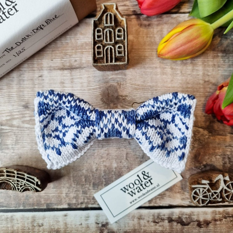 Delft Blue Bow Tie - Wool & Water