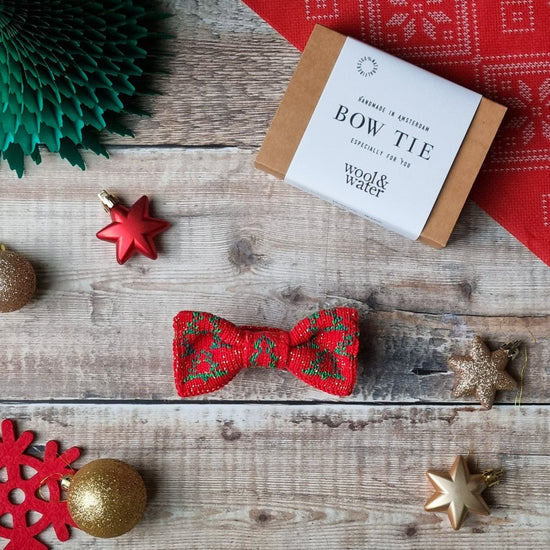 Festive Bow Tie: Fir Trees - Wool & Water