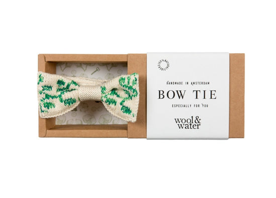 Green Ivy Bow Tie - Wool & Water