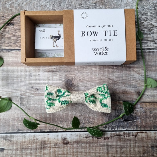 Green Ivy Bow Tie - Wool & Water