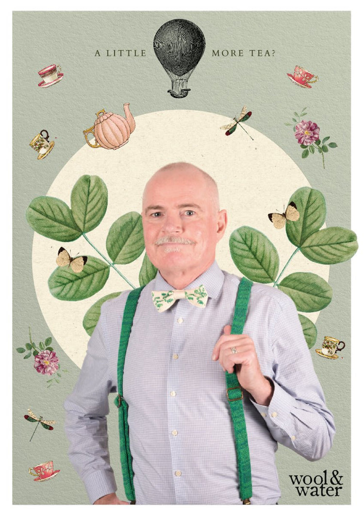 Green Ivy Bow Tie - Wool & Water