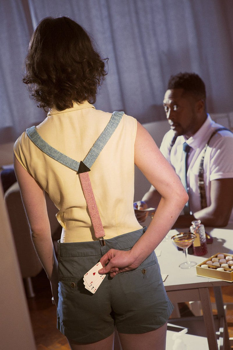 Green Suspenders / Bretels - Wool & Water