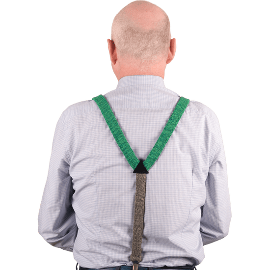 Green Suspenders / Bretels - Wool & Water