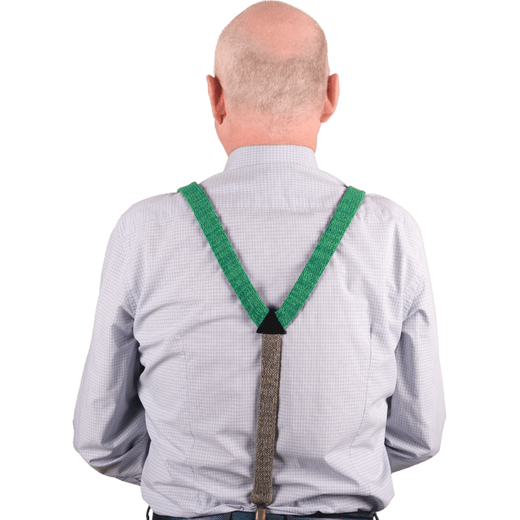 Green Suspenders / Bretels - Wool & Water