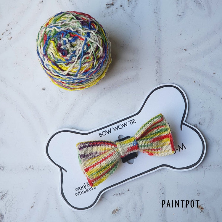 Hand-dyed Bow Tie Necklace + Cat or Dog Bow Tie Set (Special Edition) - Wool & Water