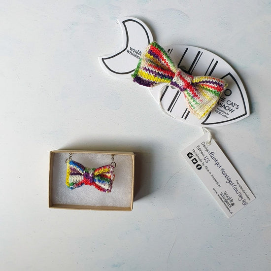 Hand-dyed Bow Tie Necklace + Cat or Dog Bow Tie Set (Special Edition) - Wool & Water