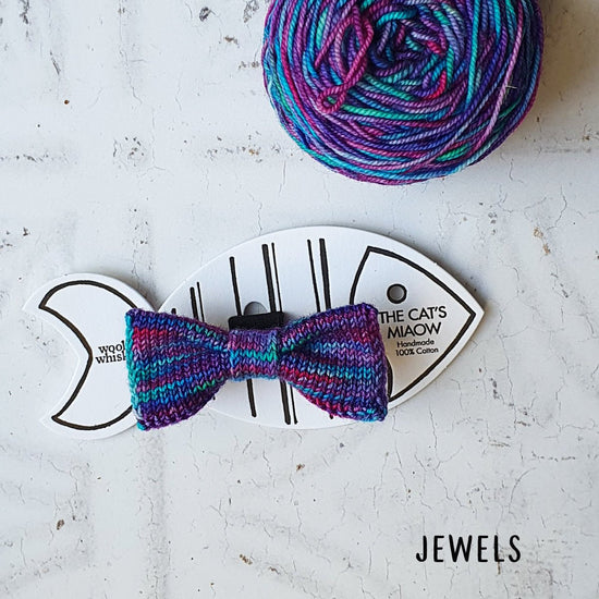Hand-dyed Bow Tie Necklace + Cat or Dog Bow Tie Set (Special Edition) - Wool & Water