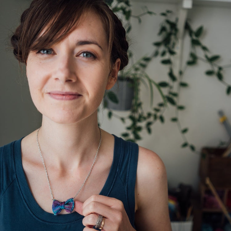 Jewel Bow Tie Necklace - Wool & Water