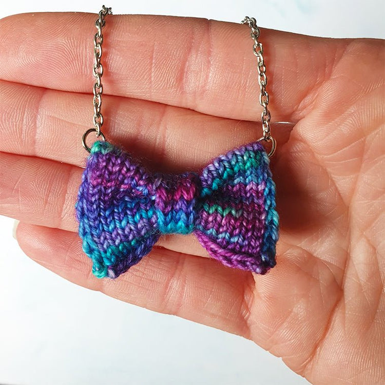 Jewel Bow Tie Necklace - Wool & Water