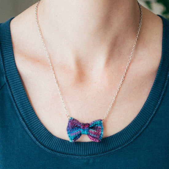 Jewel Bow Tie Necklace - Wool & Water