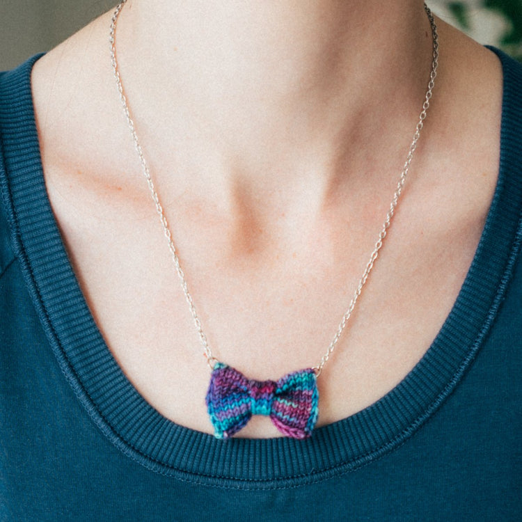 Jewel Bow Tie Necklace - Wool & Water