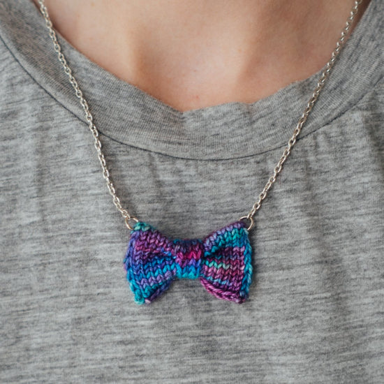 Jewel Bow Tie Necklace - Wool & Water