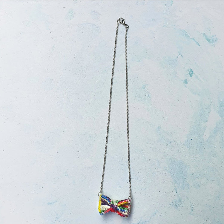 Paintpot Bow Tie Necklace - Wool & Water