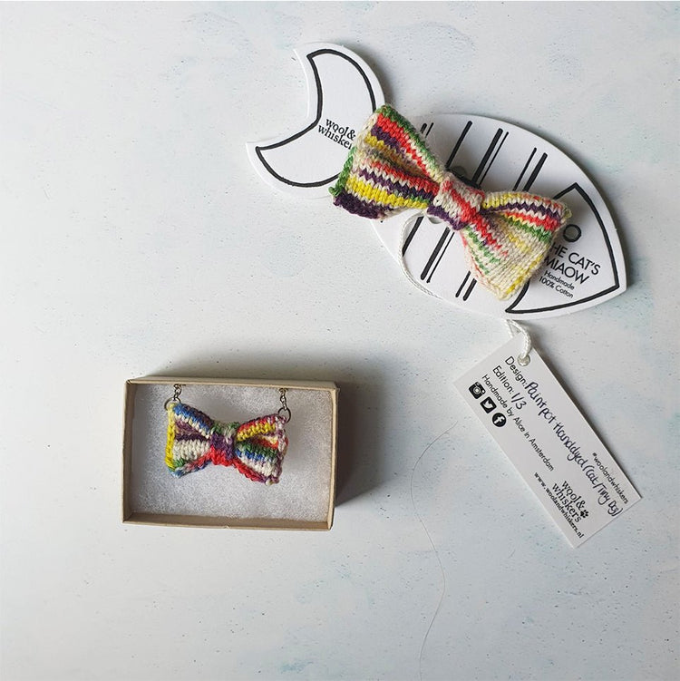 Paintpot Bow Tie Necklace - Wool & Water
