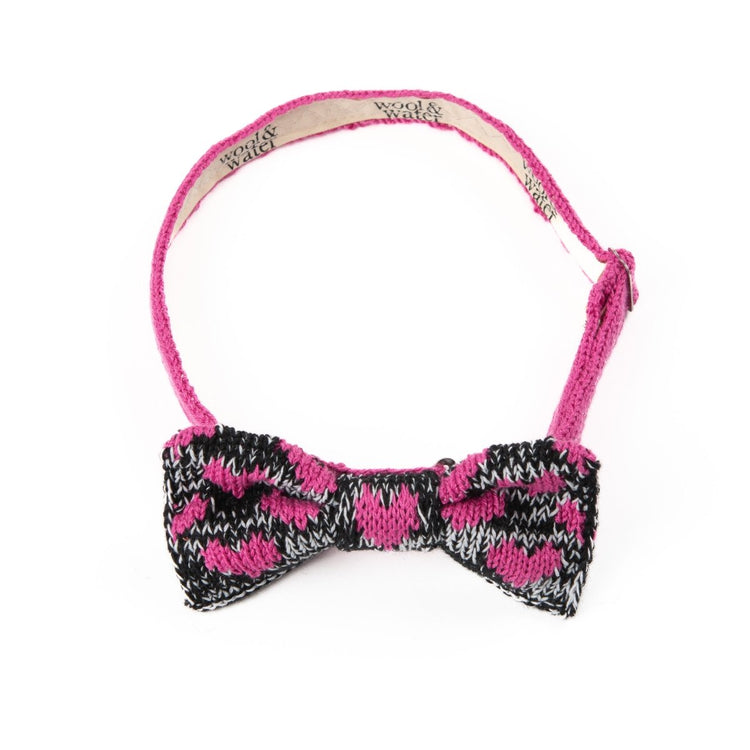 Pink Punk Hearts Bow Tie - Wool & Water