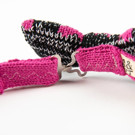 Pink Punk Hearts Bow Tie - Wool & Water