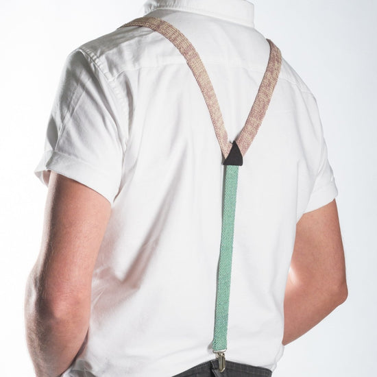 Pink Suspenders / Bretels - Wool & Water