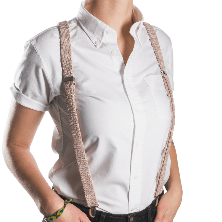 Pink Suspenders / Bretels - Wool & Water