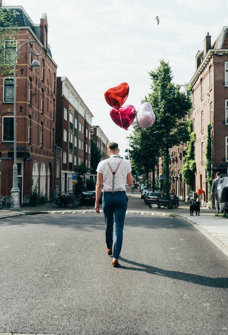 Pink Suspenders / Bretels - Wool & Water