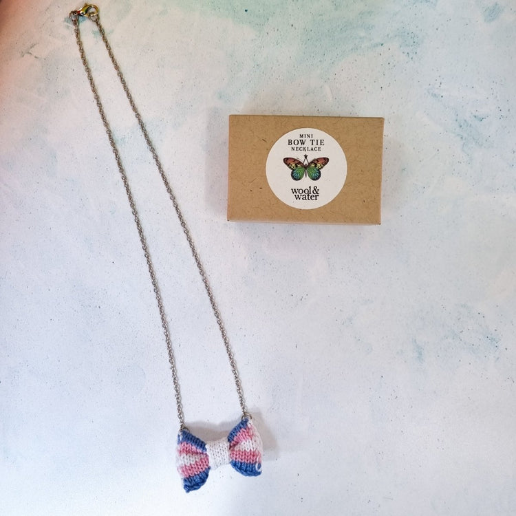 PRIDE: Mini Bow Tie Necklace - Wool & Water