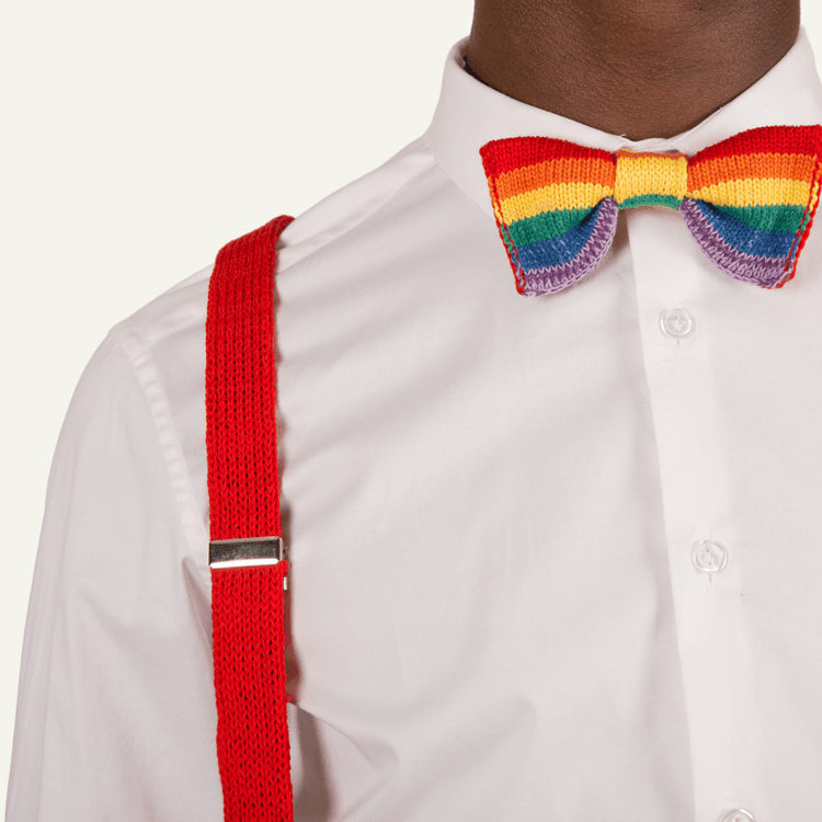 PRIDE Rainbow Suspenders / Bretels - Wool & Water