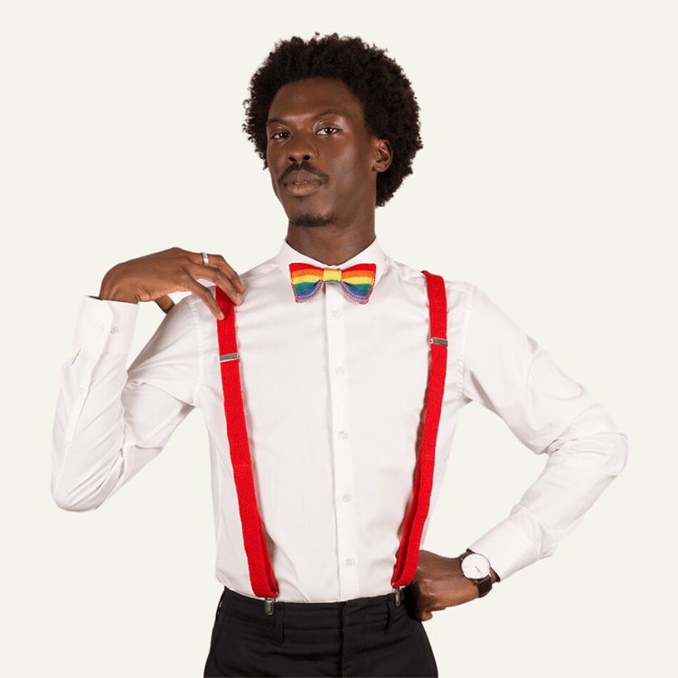 PRIDE Rainbow Suspenders / Bretels - Wool & Water