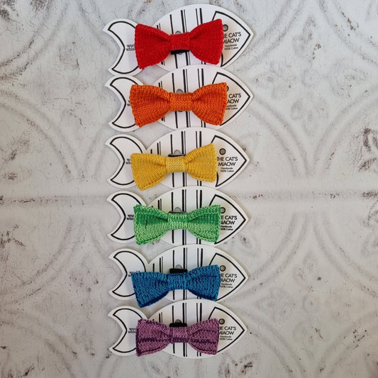 RainBOW Ties : Cat - Tiny Dog (6 colours available) - Wool & Water