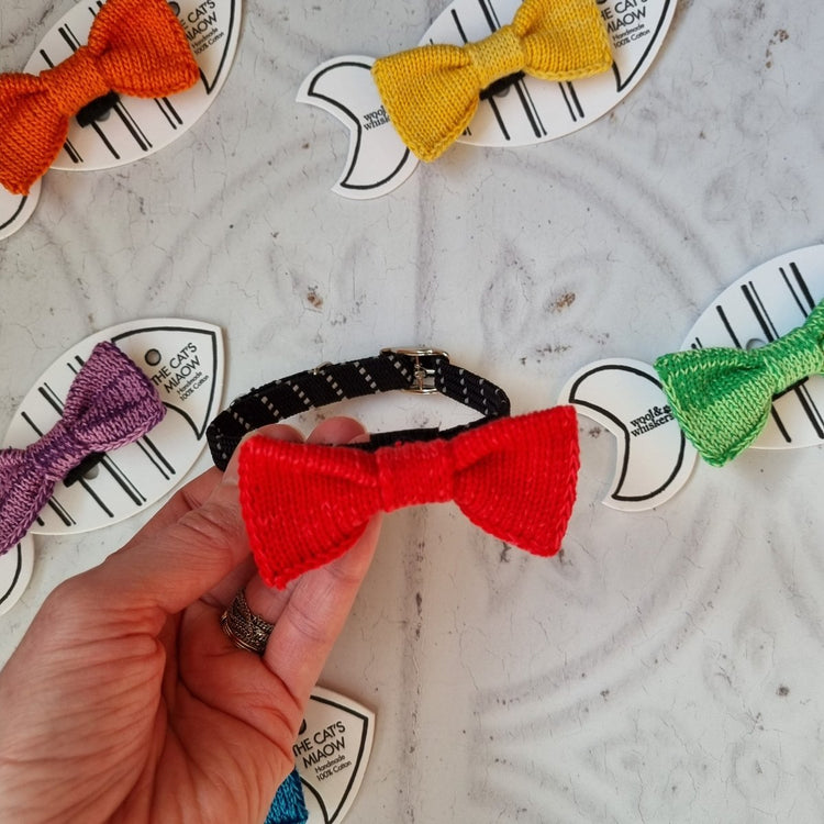 RainBOW Ties : Cat - Tiny Dog (6 colours available) - Wool & Water