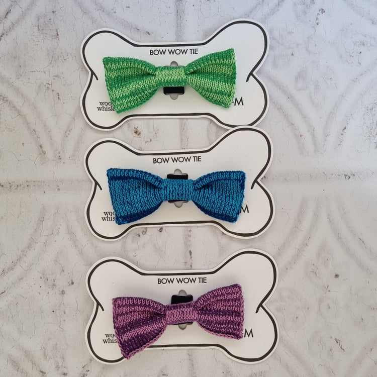 RainBOW Ties : Cat - Tiny Dog (6 colours available) - Wool & Water