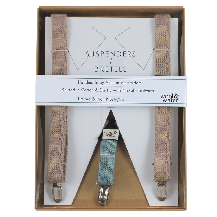 Red Suspenders / Bretels - Wool & Water