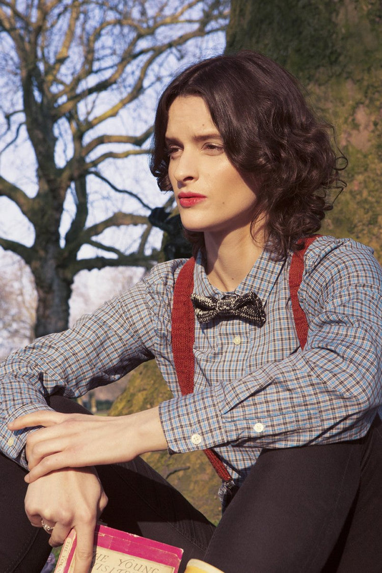 Red Suspenders / Bretels - Wool & Water