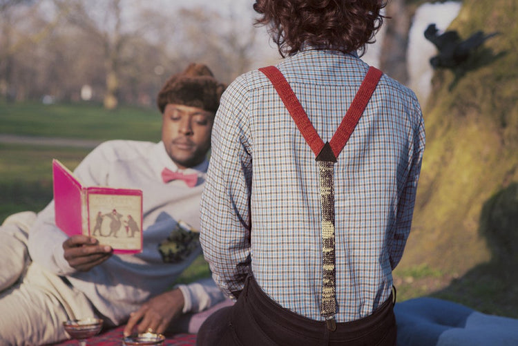 Red Suspenders / Bretels - Wool & Water