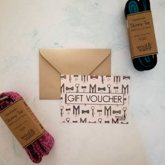 Skinny Tie Gift Voucher - Wool & Water