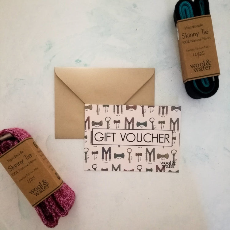 Skinny Tie Gift Voucher - Wool & Water