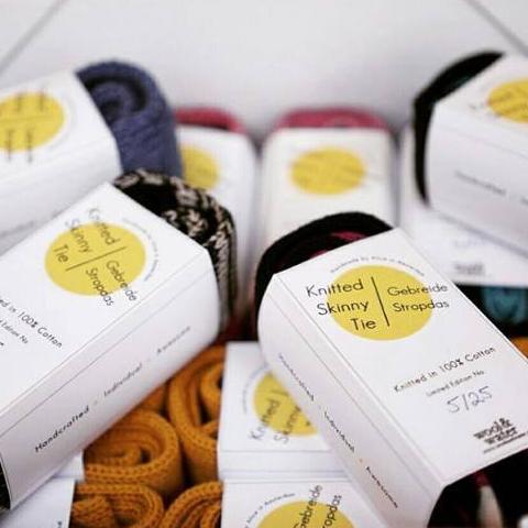Skinny Tie: Mustard Yellow - Wool & Water