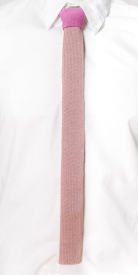 Skinny Tie: Orchid and Thistle (Contrast Knot) - Wool & Water