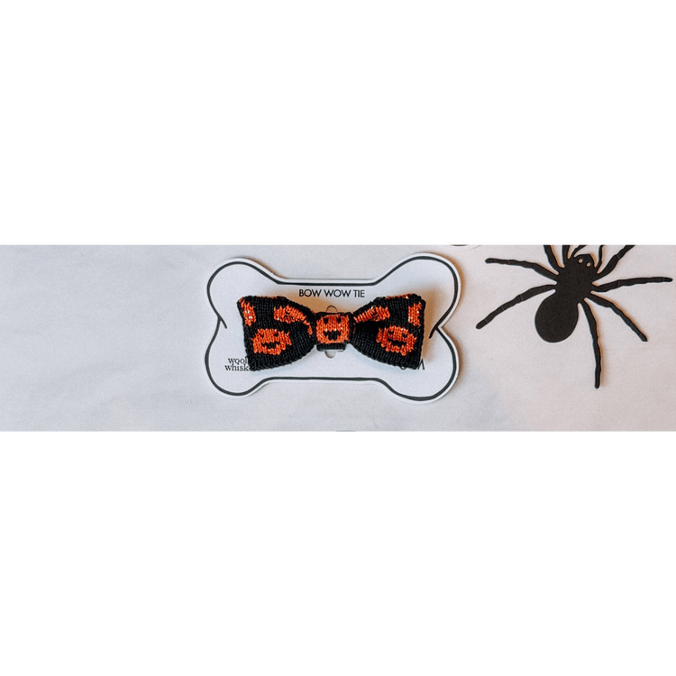 Small to Medium Dog Bow Tie: Halloween Pumpkins - Wool & Water
